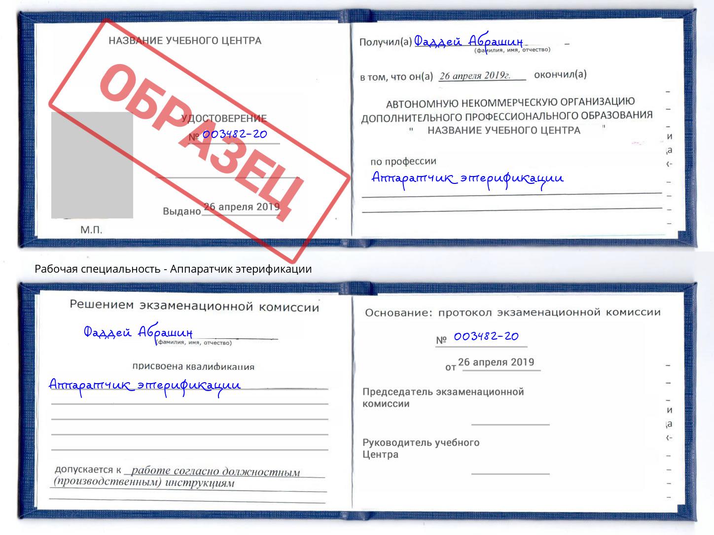 Аппаратчик этерификации Великий Устюг